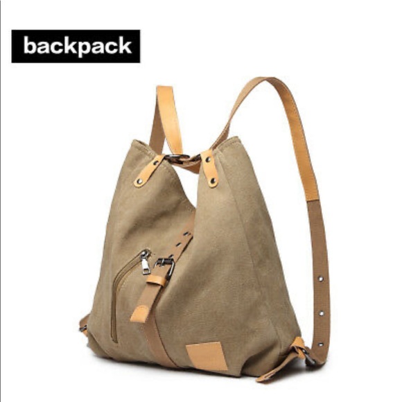 Convertible Canvas Bag/Backpack new without tags - Picture 7 of 16